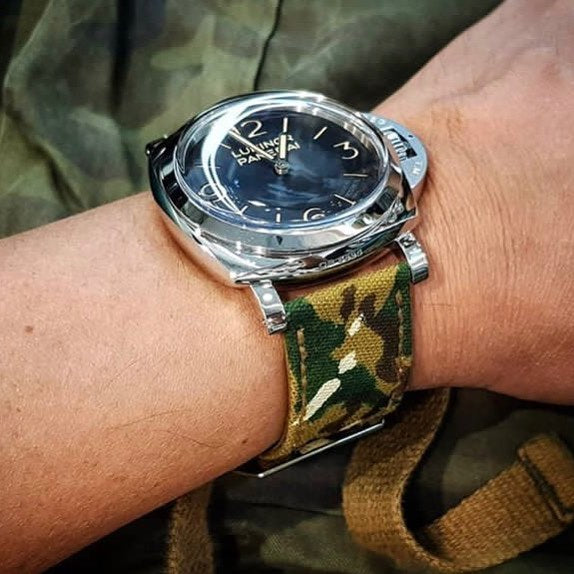 Panerai Luminor Straps - Vintage Camou Canvas