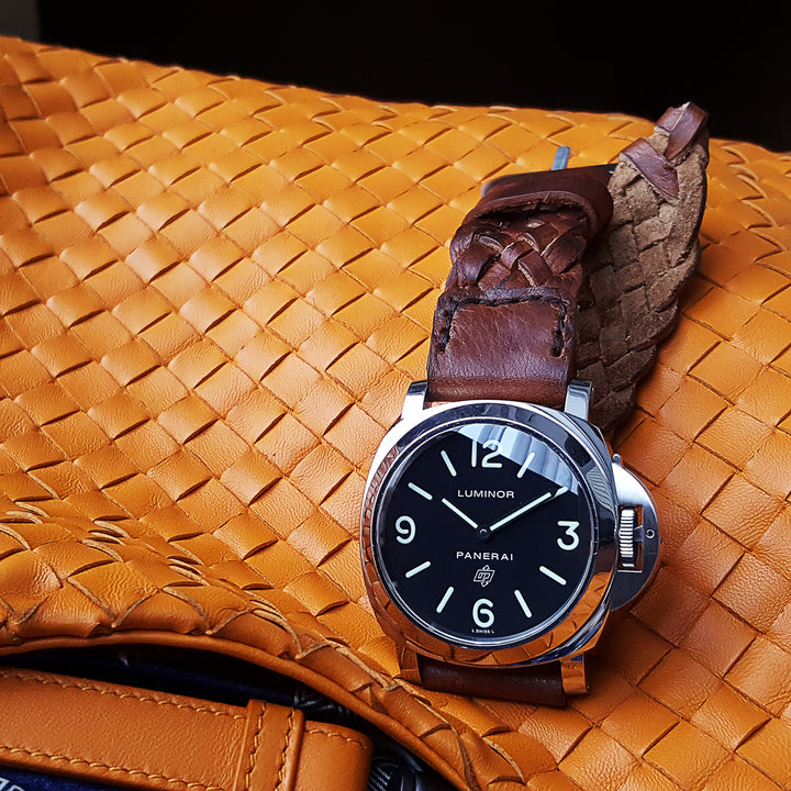 Panerai Luminor Straps - Weaved Walnut Brown