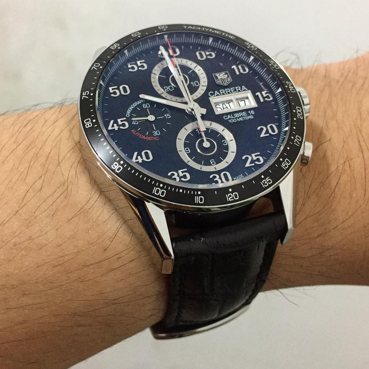 Tag Heuer Straps - Black Croco