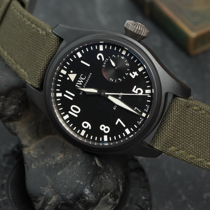 IWC Straps - Japanese Canvas Basil