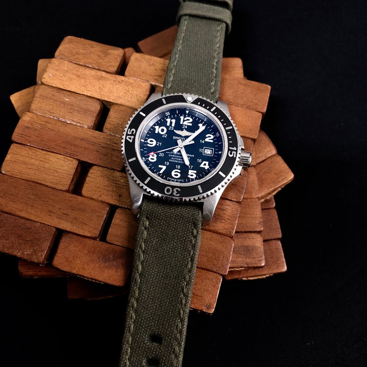 Ready Stock 22mm - Japanese Canvas Basil