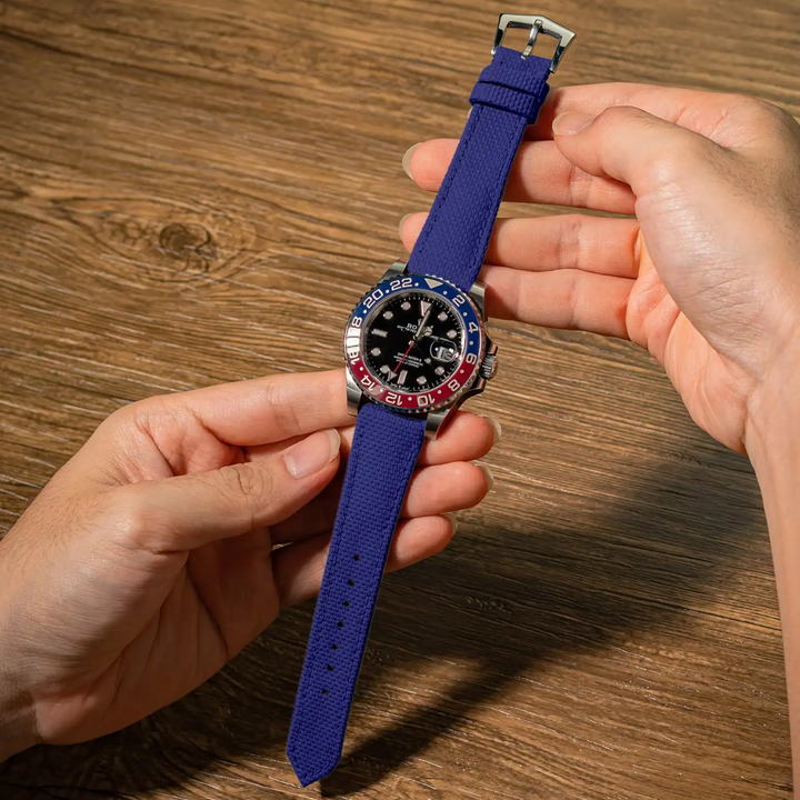 Rolex Straps - Navy Blue Sailcloth