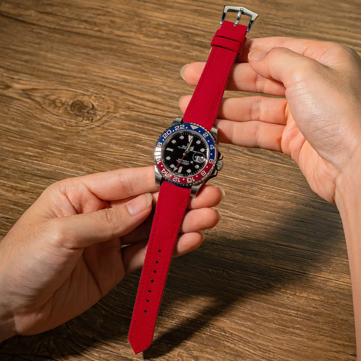 Rolex Straps - Red Sailcloth