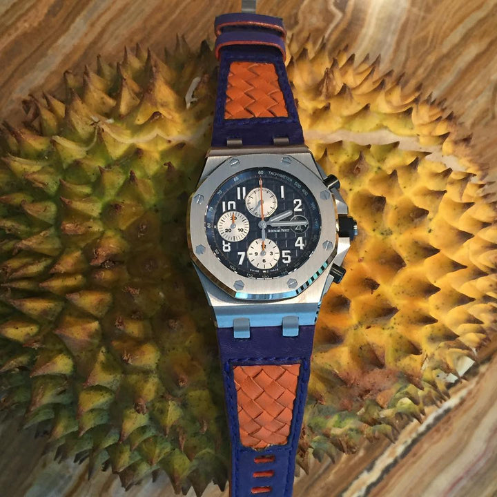 Audemars Piguet Straps - AP Weaved 120 Blue Orange