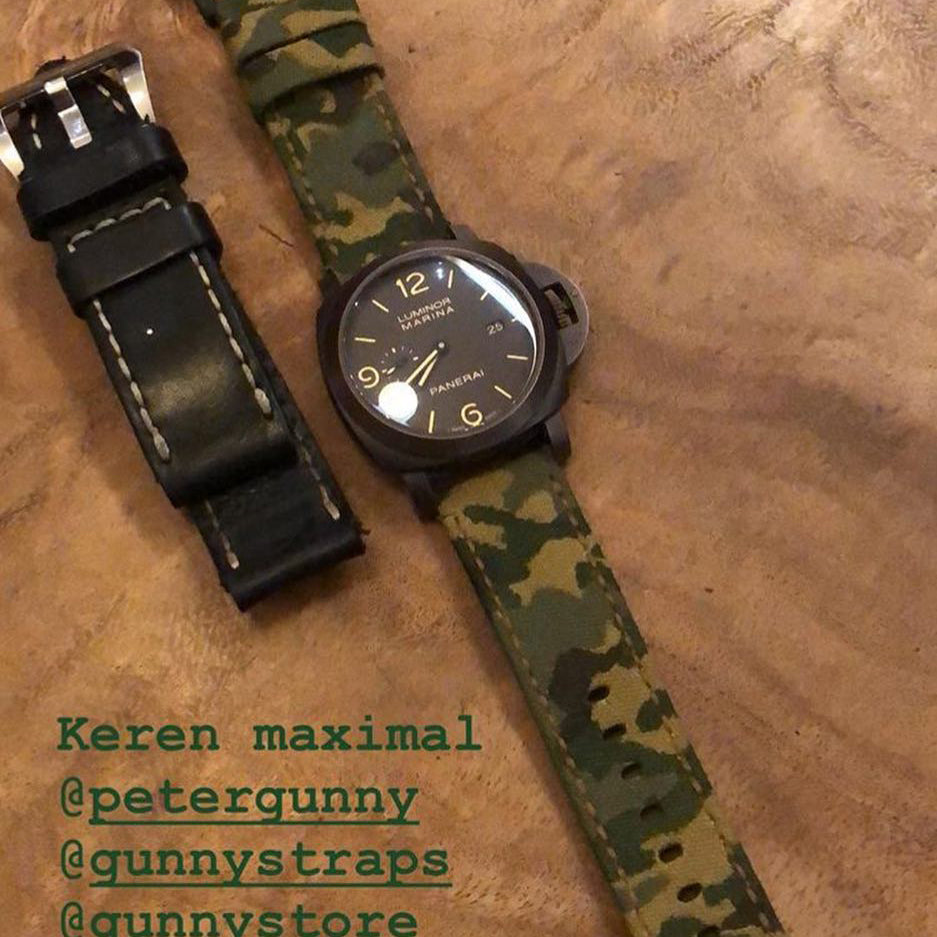Panerai Luminor Straps - Vintage Camou Canvas