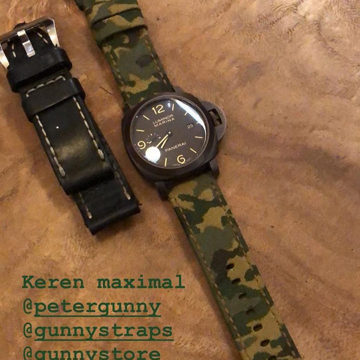 Panerai Luminor Straps - Vintage Camou Canvas