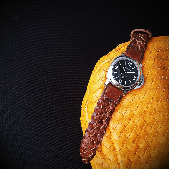 Panerai Luminor Straps - Weaved Walnut Brown