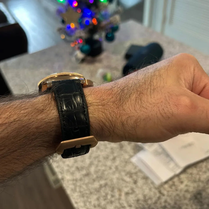 Panerai Submersible Straps - Black Croco