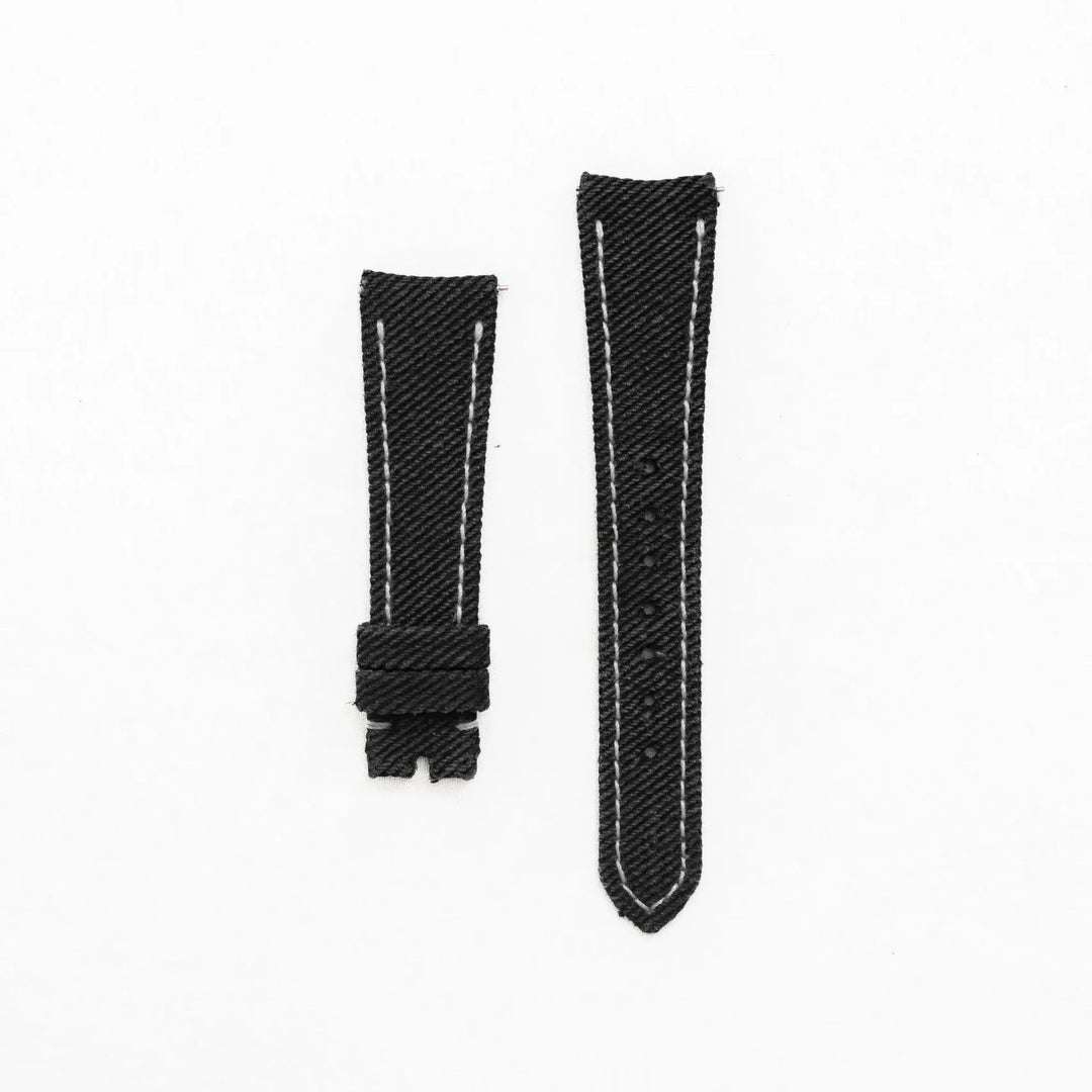 Ready Stock 22mm - Black Denim Strap