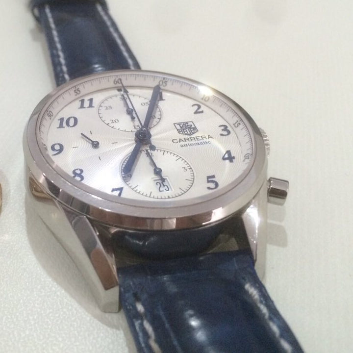Tag Heuer Straps - Dark Navy Blue Croco