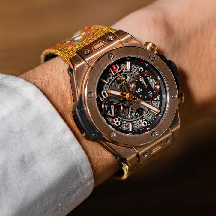 Hublot Straps - Kevlar Paint Splat Brown Strap