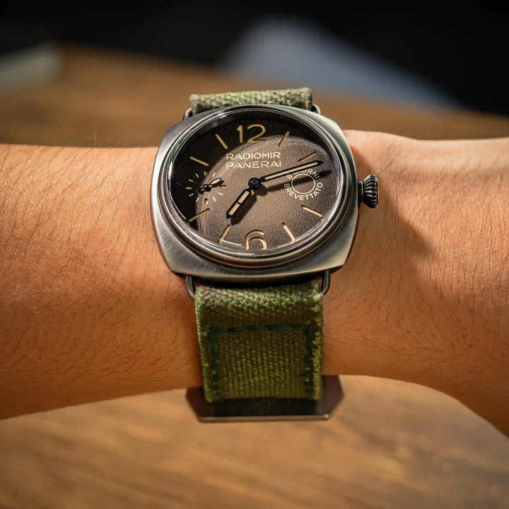 Panerai Radiomir Straps - Canvas Verte