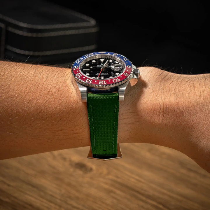 Rolex Straps - Green Sailcloth