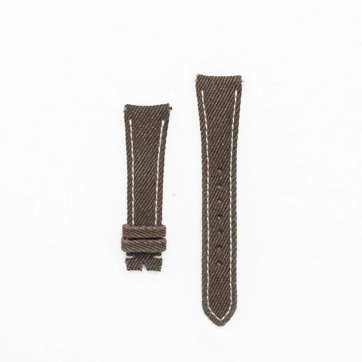 Ready Stock 20mm - Dark Brown Denim Strap