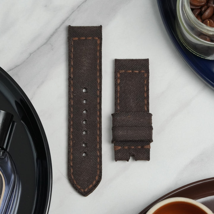 Panerai Luminor Straps - Canvas #10 Dark Brown