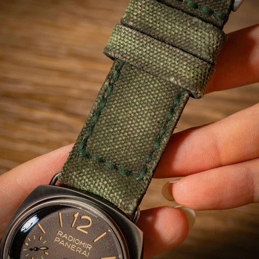 Panerai Radiomir Straps - Canvas Verte