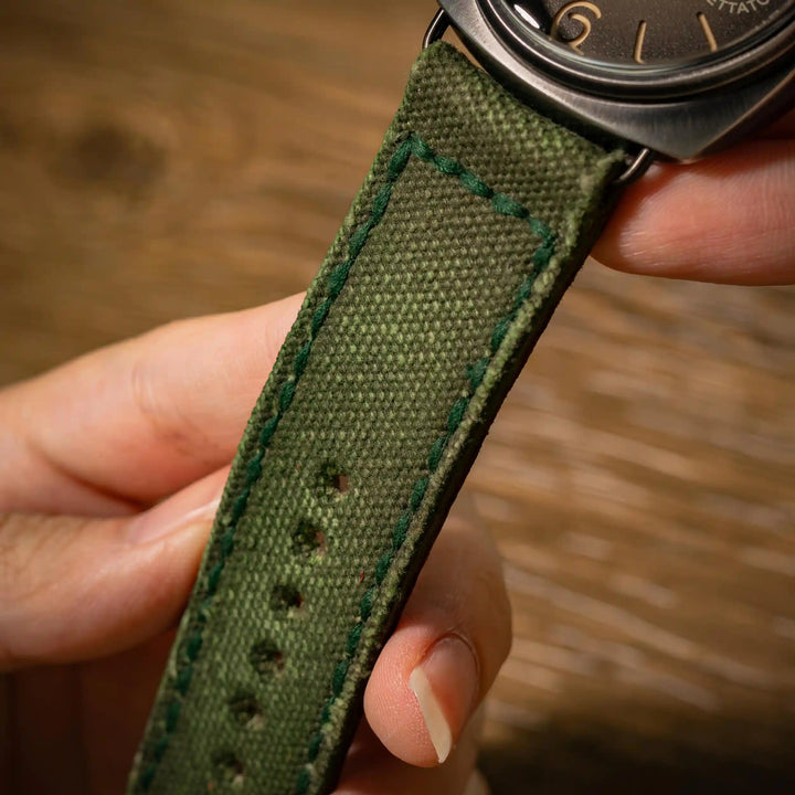 Panerai Radiomir Straps - Canvas Verte