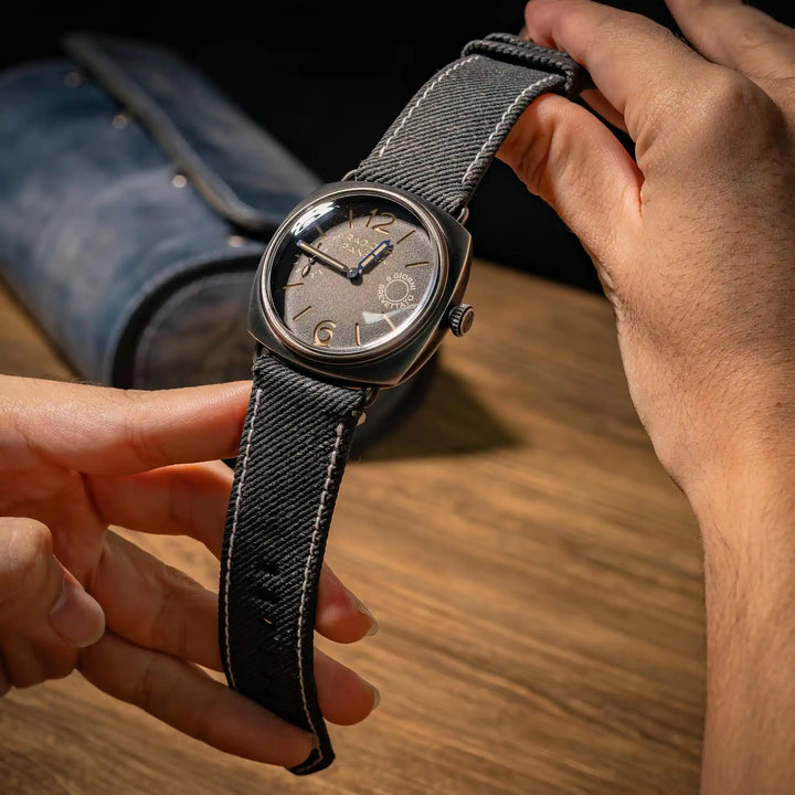 Black Denim Strap
