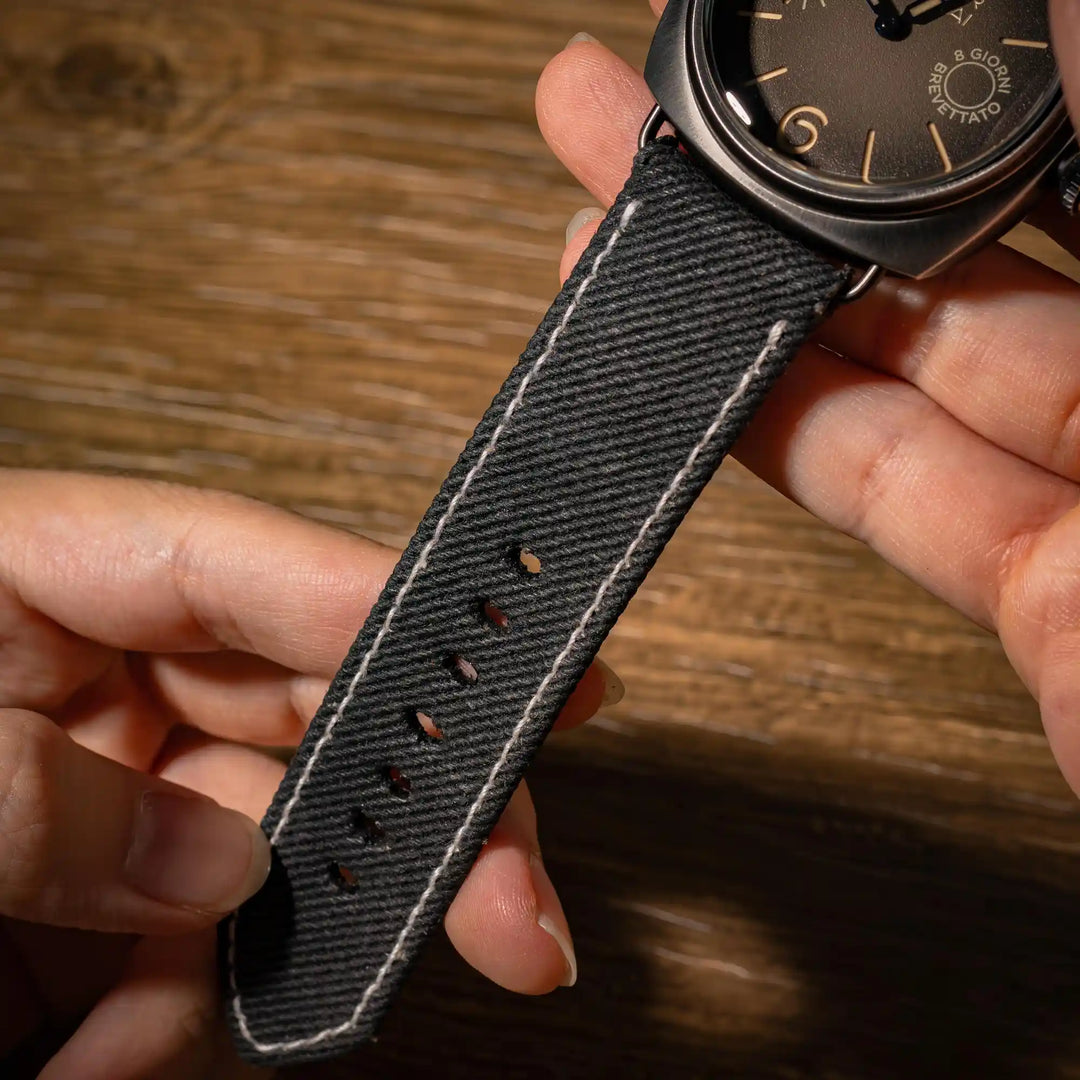 Black Denim Strap