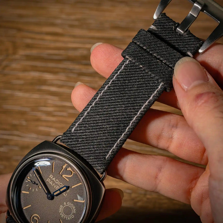 Black Denim Strap