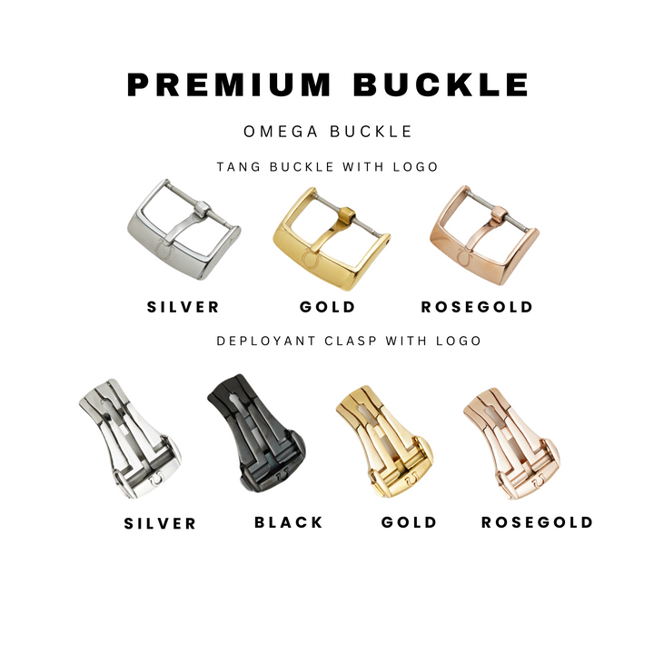 Omega Straps - Black Croco