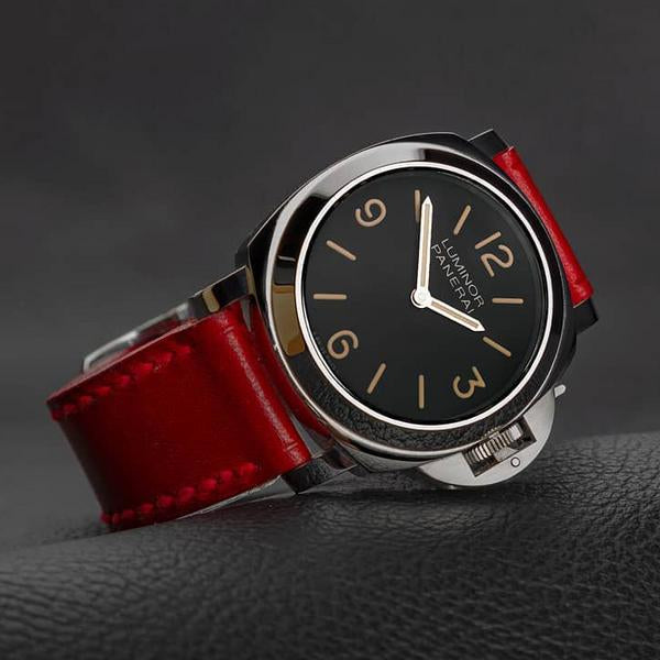 Panerai Luminor Straps - Vintage Red