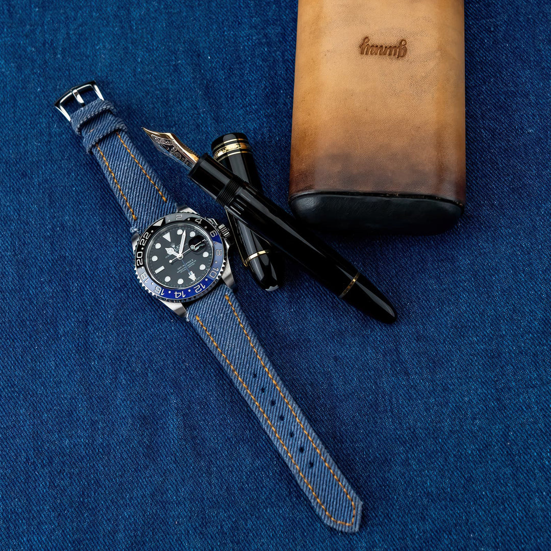 Indigo Blue Denim Strap
