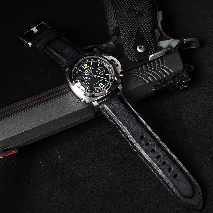 Panerai Luminor Straps - Black Muscular