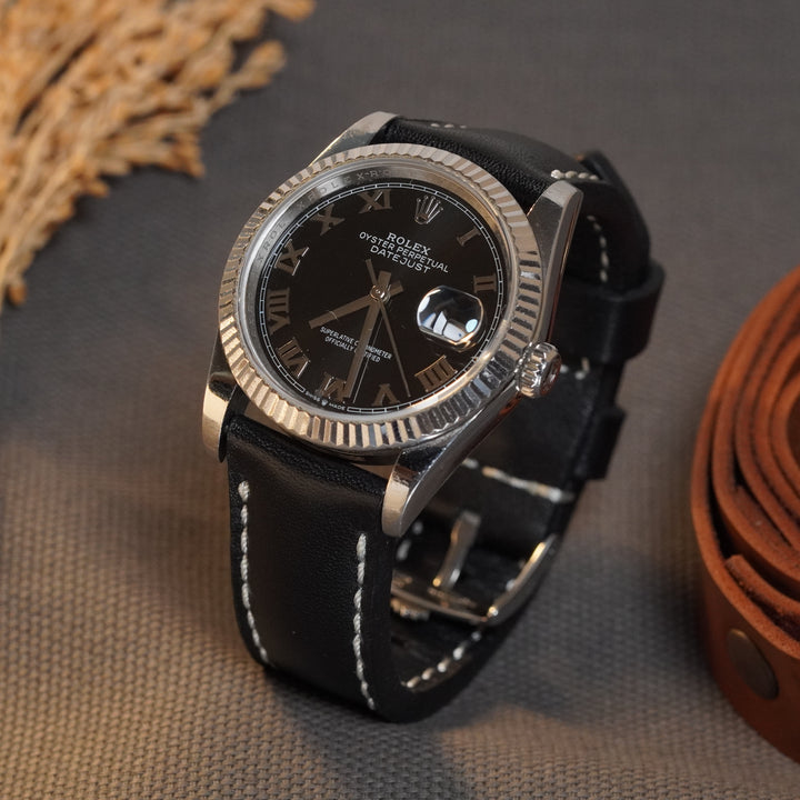 Rolex Straps - Black Padded