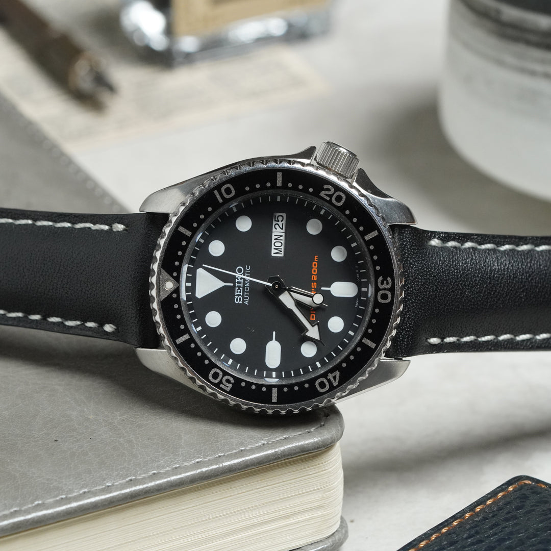 Seiko Straps - Black Padded