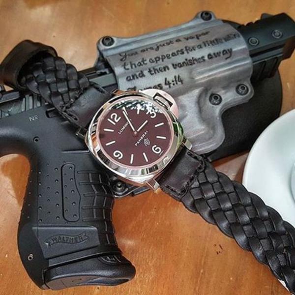 Panerai Luminor Straps - Weaved Black