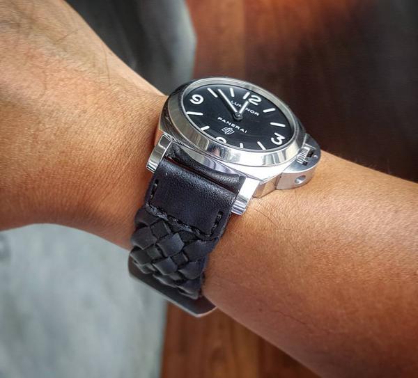 Panerai Luminor Straps - Weaved Black