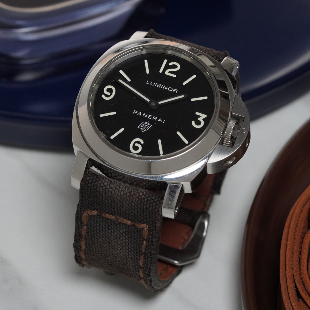 Panerai Luminor Straps - Canvas #10 Dark Brown
