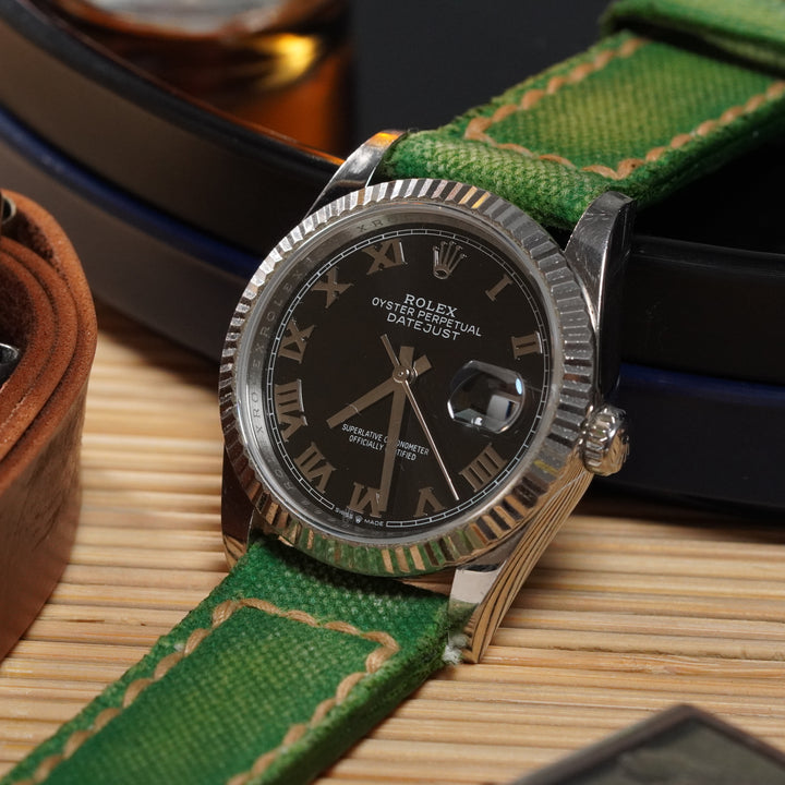Rolex Straps - Canvas Lime Green No. 4