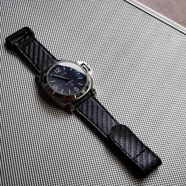 Panerai Luminor Straps - Carbon Velcro