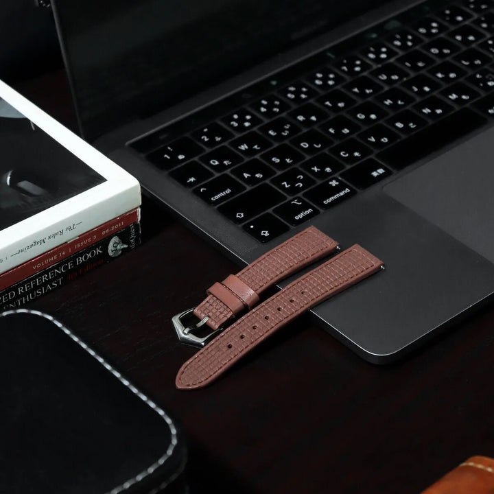 Omega Straps - Chessboard Bordeaux