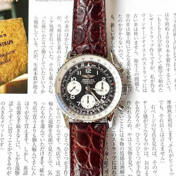 Breitling Straps - Bordeaux Croco