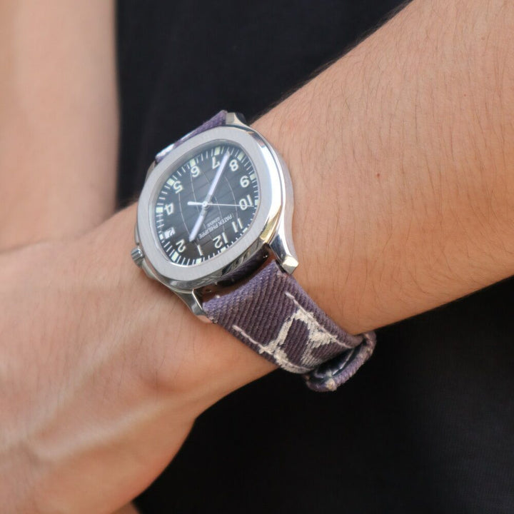 Purple Calli Denim Strap