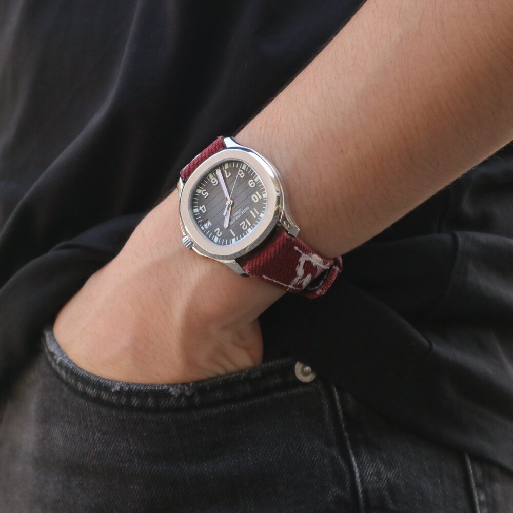 Red Calli Denim Strap