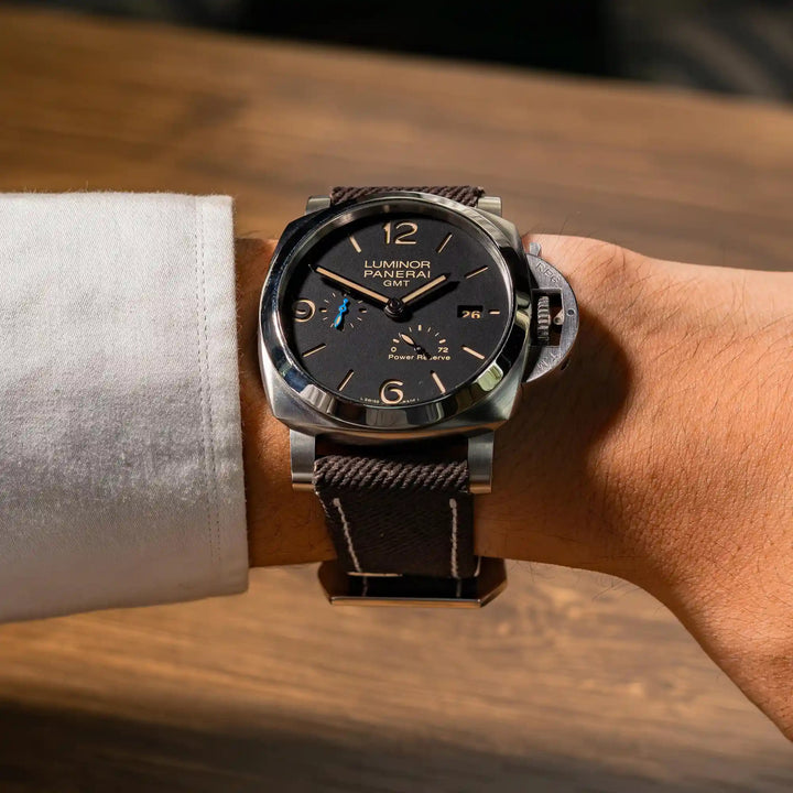 Dark Brown Denim Strap