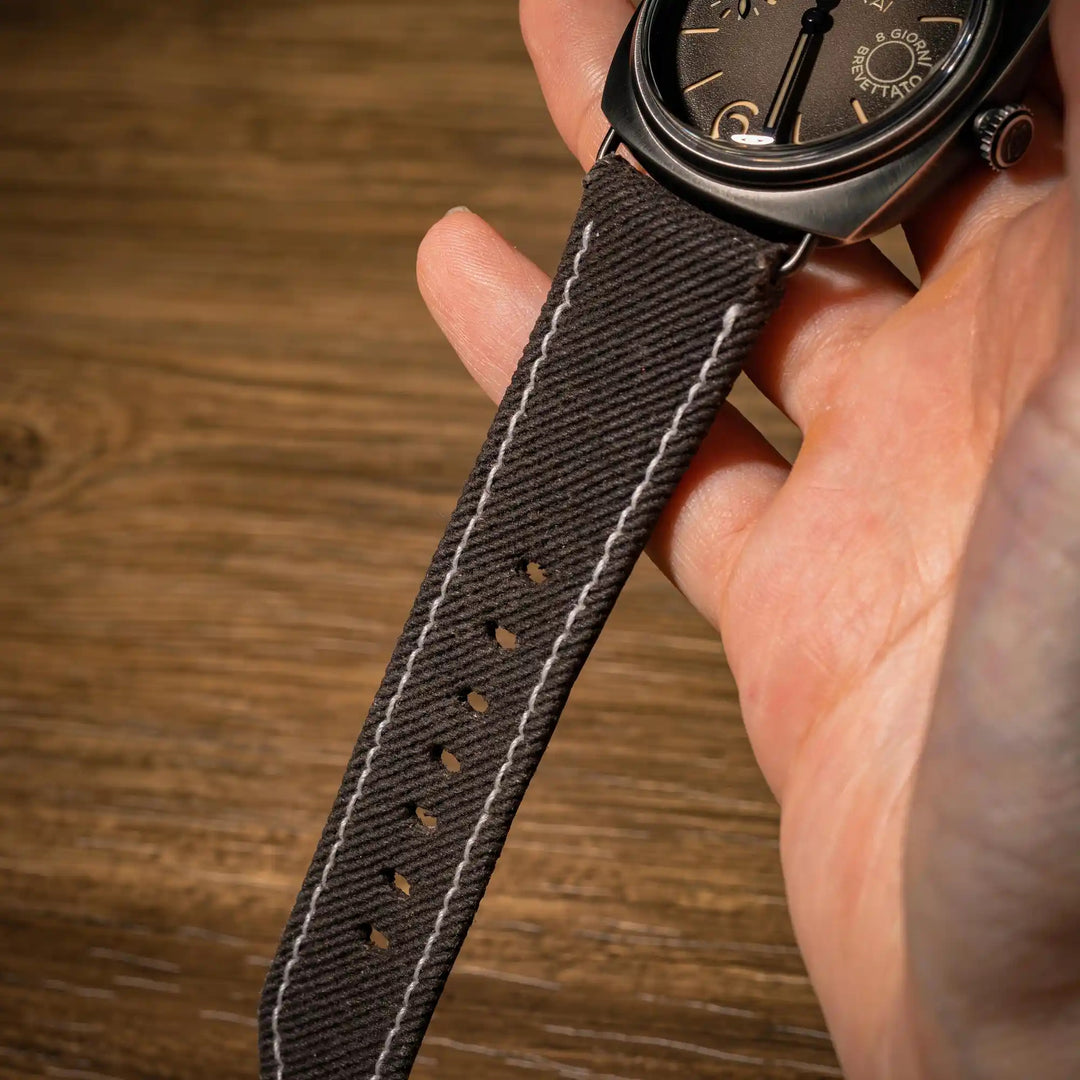 Dark Brown Denim Strap