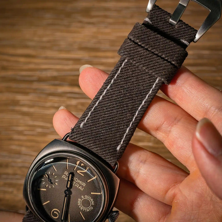Dark Brown Denim Strap