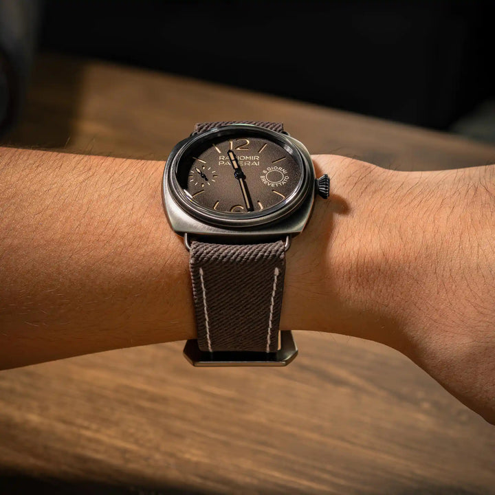 Dark Brown Denim Strap