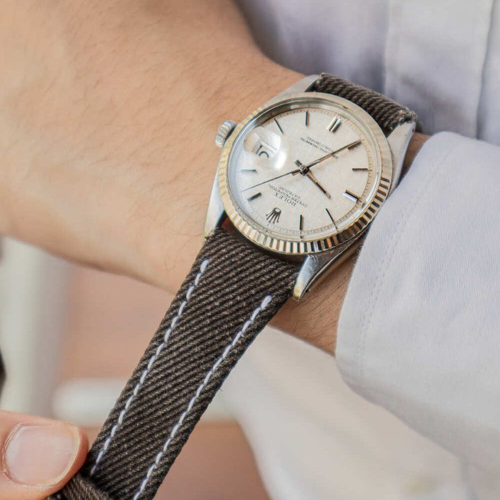 Dark Brown Denim Strap