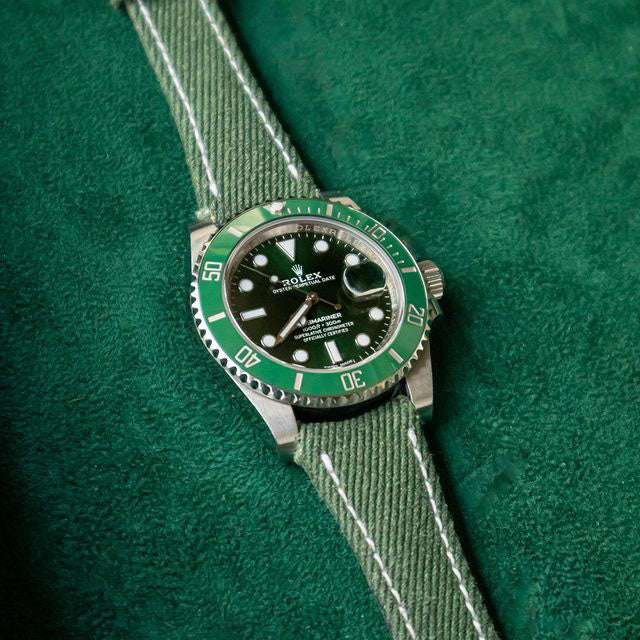Green Denim Strap