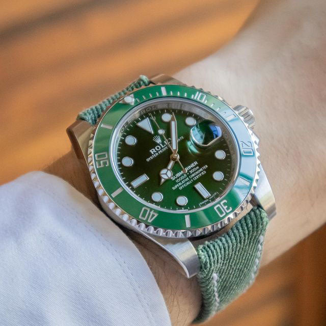 Green Denim Strap