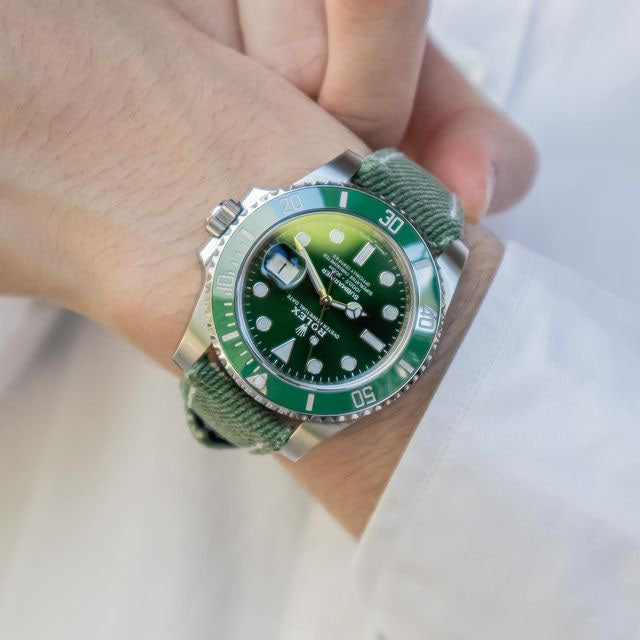 Green Denim Strap
