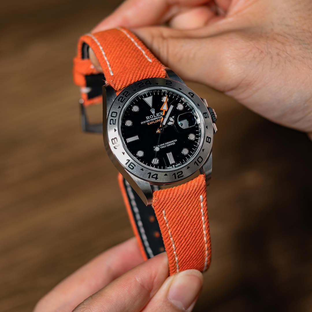 Orange Denim Strap