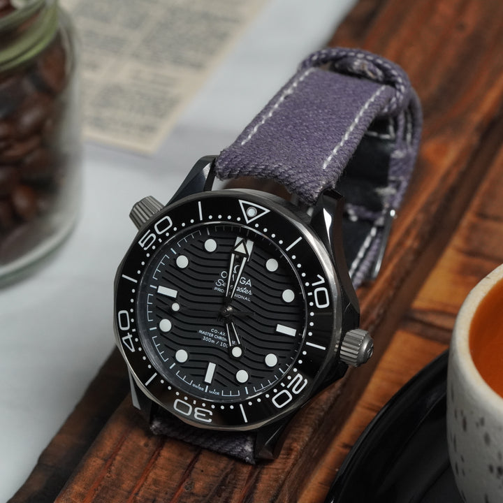 Omega Straps - Purple Denim Strap