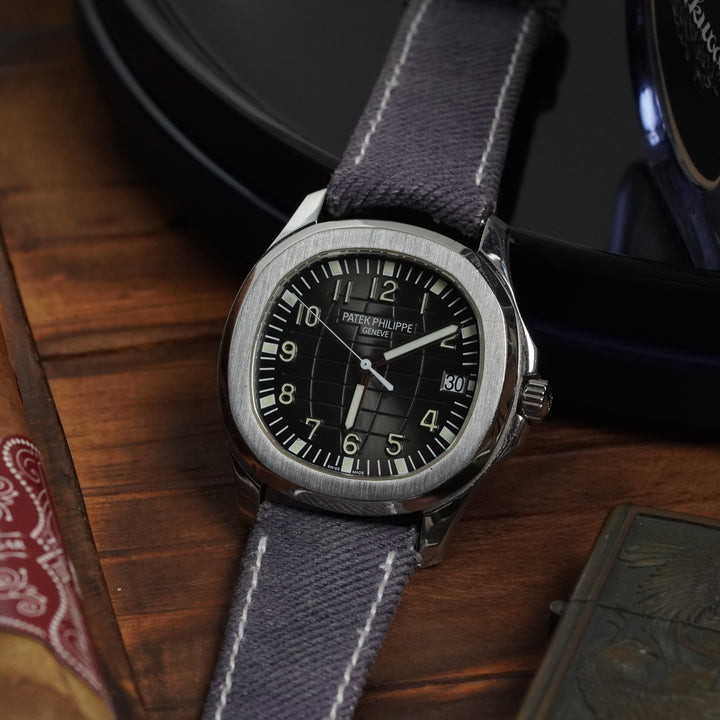 Patek Philippe Straps - Purple Denim Strap